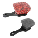 Maxbell Wheel Rim Brush Washing Tool Portable for Door Plugs Grills Truck Wine Red