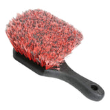 Maxbell Wheel Rim Brush Washing Tool Portable for Door Plugs Grills Truck Wine Red