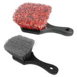 Maxbell Wheel Rim Brush Washing Tool Portable for Door Plugs Grills Truck Wine Red