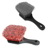 Maxbell Wheel Rim Brush Washing Tool Portable for Door Plugs Grills Truck Wine Red