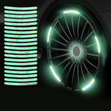 Maxbell 20Pcs Car Wheel Hub Reflective Stickers for Bicycle Night Driving