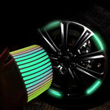 Maxbell 20Pcs Car Wheel Hub Reflective Stickers for Bicycle Night Driving
