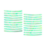 Maxbell 20Pcs Car Wheel Hub Reflective Stickers for Bicycle Night Driving