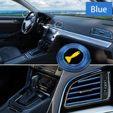 Maxbell Car Interior Moulding Strips Trim Car Gap Fillers for Dashboard Door Blue