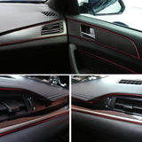 Maxbell Car Interior Moulding Strips Trim Car Gap Fillers for Dashboard Door Red