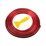 Maxbell Car Interior Moulding Strips Trim Car Gap Fillers for Dashboard Door Red