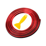 Maxbell Car Interior Moulding Strips Trim Car Gap Fillers for Dashboard Door Red