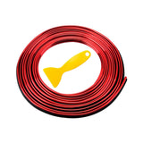 Maxbell Car Interior Moulding Strips Trim Car Gap Fillers for Dashboard Door Red