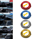 Maxbell Car Interior Moulding Strips Trim Car Gap Fillers for Dashboard Door Red