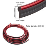 Maxbell Car Interior Moulding Strips Trim Car Gap Fillers for Dashboard Door Red