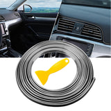 Maxbell Car Interior Moulding Strips Trim Car Gap Fillers for Dashboard Door Silver
