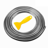 Maxbell Car Interior Moulding Strips Trim Car Gap Fillers for Dashboard Door Silver