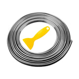 Maxbell Car Interior Moulding Strips Trim Car Gap Fillers for Dashboard Door Silver
