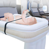 Maxbell Inflatable kids Bed Sturdy Folding for Sleepovers Car Back Seat with Belt