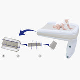 Maxbell Inflatable kids Bed Sturdy Folding for Sleepovers Car Back Seat with Belt