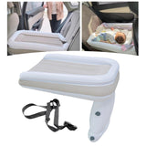 Maxbell Inflatable kids Bed Sturdy Folding for Sleepovers Car Back Seat with Belt