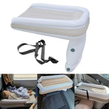 Maxbell Inflatable kids Bed Sturdy Folding for Sleepovers Car Back Seat with Belt
