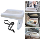 Maxbell Inflatable kids Bed Sturdy Folding for Sleepovers Car Back Seat with Belt