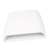 Maxbell Auto Car Decorative Air Flow Intake Hood Scoop Roof Bonnet Cover Vent Parts White