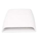 Maxbell Auto Car Decorative Air Flow Intake Hood Scoop Roof Bonnet Cover Vent Parts White