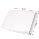 Maxbell Auto Car Decorative Air Flow Intake Hood Scoop Roof Bonnet Cover Vent Parts White