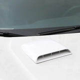 Maxbell Auto Car Decorative Air Flow Intake Hood Scoop Roof Bonnet Cover Vent Parts White