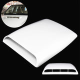 Maxbell Auto Car Decorative Air Flow Intake Hood Scoop Roof Bonnet Cover Vent Parts White