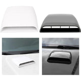 Maxbell Auto Car Decorative Air Flow Intake Hood Scoop Roof Bonnet Cover Vent Parts White