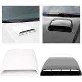 Maxbell Auto Car Decorative Air Flow Intake Hood Scoop Roof Bonnet Cover Vent Parts White