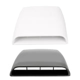 Maxbell Auto Car Decorative Air Flow Intake Hood Scoop Roof Bonnet Cover Vent Parts White