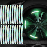 Maxbell 20x Reflective Wheel Hub Rim Stripe Universal Decal for Motorcycle
