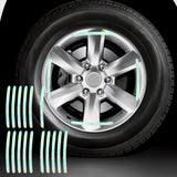Maxbell 20x Reflective Wheel Hub Rim Stripe Universal Decal for Motorcycle