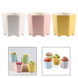 Maxbell Planter Pots Decorative with Drainage Hole for Living Room Nursery White