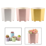 Maxbell Planter Pots Decorative with Drainage Hole for Living Room Nursery White
