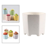 Maxbell Planter Pots Decorative with Drainage Hole for Living Room Nursery White