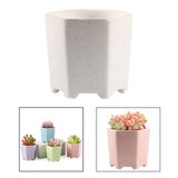 Maxbell Planter Pots Decorative with Drainage Hole for Living Room Nursery White