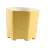 Maxbell Planter Pots Decorative with Drainage Hole for Living Room Nursery Yellow