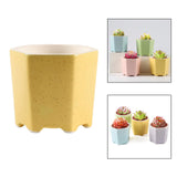 Maxbell Planter Pots Decorative with Drainage Hole for Living Room Nursery Yellow