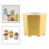 Maxbell Planter Pots Decorative with Drainage Hole for Living Room Nursery Yellow