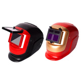 Maxbell Auto Dimming Welding Face Shield Welding Mask for Welding Sandblasting Red and Gold