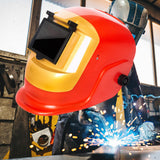 Maxbell Auto Welding Hood Heat Resistant Face Protector Welder Glasses for Welding Golden