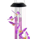 Maxbell Hanging Decorative Patio Lights LED Automatical for Lawn Balcony Window Purple