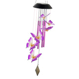 Maxbell Hanging Decorative Patio Lights LED Automatical for Lawn Balcony Window Purple