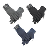 Maxbell Lightweight Winter Gloves Non Slip Gloves Flexible for Camping Hiking Biking Gray