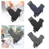 Maxbell Lightweight Winter Gloves Non Slip Gloves Flexible for Camping Hiking Biking Gray