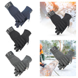 Maxbell Lightweight Winter Gloves Non Slip Gloves Flexible for Camping Hiking Biking Gray