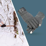 Maxbell Lightweight Winter Gloves Non Slip Gloves Flexible for Camping Hiking Biking Gray