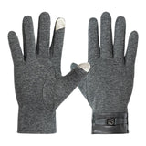 Maxbell Lightweight Winter Gloves Non Slip Gloves Flexible for Camping Hiking Biking Gray