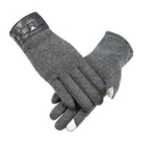 Maxbell Lightweight Winter Gloves Non Slip Gloves Flexible for Camping Hiking Biking Gray