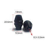 Maxbell Keyless Drill Chuck Bit Thread 9/32"-40 Screwdriver Drill Adapter 0.3-3.2mm 2Pcs